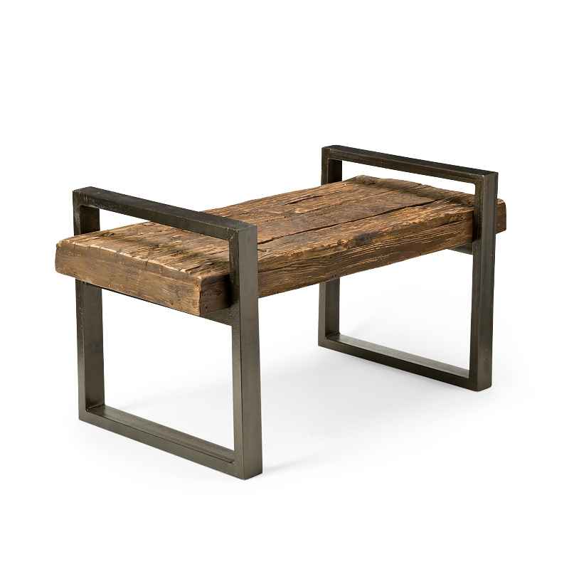 Reclaimed Wood Railroad Tie Bench